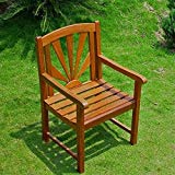 Cheap International Caravan VF-4207-2CH-IC Furniture Piece Acacia Sapporo Chair