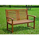International Caravan VF-4306-IC Furniture Piece Acacia Trinidad Bench For Sale