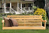 Cheap 5 Ft LOUISIANA CYPRESS PORCH SWING Scandinavian Grandpa Style MADE from Hand selected Rot-resistant CYPRESS WOOD – Chains Included