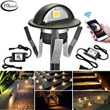 WiFi Deck Lights, FVTLED WiFi Controlled 10pcs Low Voltage LED Deck Lights Kit Φ1.38″ Outdoor Recessed Step Stair Warm White LED Lighting Work with Alexa Google Home, Black For Sale WiFi Deck Lights, FVTLED WiFi Controlled 10pcs Low Voltage LED Deck Lights Kit Φ1.38″ Outdoor Recessed Step Stair Warm White LED Lighting Work with Alexa Google Home, Black For Sale