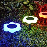 Cheap Tranmix Solar Garden Lights, Solar Pathway Light Outdoor Waterproof Color Changing Landscape Light Auto On/Off Night Lights for Garden Christmas Decoration (2 Pack)