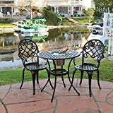 Christopher Knight Home 234795″ Angeles CKH Outdoor Metal Bistro Set, Copper For Sale