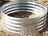 35 Inch Round Galvanized Outdoor Fire Pit Ring 12 1/2″ Height