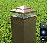 Plastic Copper 6 X 6 Outdoor 5 LED 78Lumens Solar Post Cap Light (set of 12) Review Plastic Copper 6 X 6 Outdoor 5 LED 78Lumens Solar Post Cap Light (set of 12) Review
