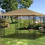 Cheap Garden Winds Tivoli Single Tiered Gazebo Replacement Canopy Top Cover – RipLock 350