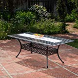 Ariel Outdoor Patina Copper Finish Expandable Dining Table Ariel Outdoor Patina Copper Finish Expandable Dining Table