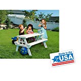 White foldable Children’s Picnic Table 600 lbs plastic compact durable White foldable Children’s Picnic Table 600 lbs plastic compact durable