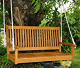 International Caravan TT-SW-007-IC Furniture Piece Royal Tahiti 48″ Straight Back Two Seated Swing, Brown Review
