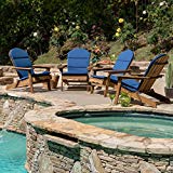 Great Deal Furniture Terry Outdoor Adirondack Chair Cushion (Set of 4), Navy Blue Review