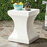 Safavieh Outdoor Collection Curby Modern Concrete Ivory 17.7-inch Accent Table Review