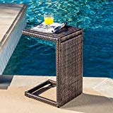 Denise Austin Forrest Outdoor Wicker Accent Table For Sale