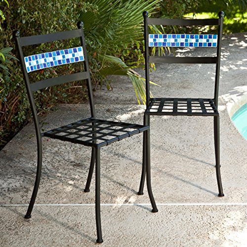 Coral Coast Marina Mosaic Bistro Chairs Set of 2