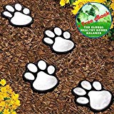 Garden LED Solar Powered Lights Dog Animal Paw Print – 4 Pack – Great Lantern Outdoor Decor for Patio, Yard, Walkway, Pathway, Lantern, Path and Landscape – Plus Exclusive eBook For Sale