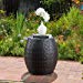 Channing Outdoor Wicker 14.00 Barrell Side Table (Multibrown)