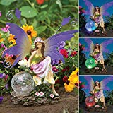 Cheap Bits And Pieces Outdoor Fairy Sculpture-Color Changing Solar Garden Fairy – Multicolored Changing Bulb – Solar Powered
