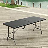 Cheap Homebeez Folding Bistro Outdoor Patio Rattan Table Brown (Brown rectangle) Cheap Homebeez Folding Bistro Outdoor Patio Rattan Table Brown (Brown rectangle)