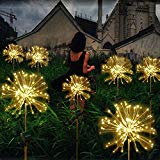 E-lip Solar Garden Lights, 2 PCS Starburst Light, 120 LEDs Solar Powered Lights, LED Solar Stake Lights for Fairy Garden, Patio, Backyard, Pathway, Wedding, Party(Warm Light) E-lip Solar Garden Lights, 2 PCS Starburst Light, 120 LEDs Solar Powered Lights, LED Solar Stake Lights for Fairy Garden, Patio, Backyard, Pathway, Wedding, Party(Warm Light)