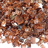 Cheap Onlyfire Reflective Fire Glass Natural Propane Fire Pit, Fireplace Gas Log Sets, 10-Pound, 1/2-Inch, Copper
