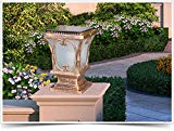 Cheap YZL/ Solar pillar lamp post lights/wall lights/home/garden door super bright outdoor wall pillar lamp