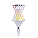 AVEKI Solar Flame Lights Outdoor, LED Flickering Flame Solar Torch Light Landscape Decor Dusk to Dawn Auto On/Off Waterproof Path Lights for Garden Patio Deck Yard Driveway (Black)