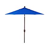 9-Foot Treasure Garden (Model 810) Deluxe Auto-Tilt Market Umbrella with Bronze Frame and Obravia2 Fabric: Cobalt 9-Foot Treasure Garden (Model 810) Deluxe Auto-Tilt Market Umbrella with Bronze Frame and Obravia2 Fabric: Cobalt
