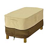Classic Accessories Veranda Ottoman Side Table Cover Rect Pebble Lrg Classic Accessories Veranda Ottoman Side Table Cover Rect Pebble Lrg