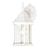 Westinghouse 6783400 One-Light Exterior Wall Lantern, Textured White Finish on Cast Aluminum with Clear Beveled Glass Panels Westinghouse 6783400 One-Light Exterior Wall Lantern, Textured White Finish on Cast Aluminum with Clear Beveled Glass Panels