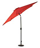 9' Patio Umbrella,Outdoor Market Umbrella with Crank and Air Vented Top,Ribbed-8, Beige 9' Patio Umbrella,Outdoor Market Umbrella with Crank and Air Vented Top,Ribbed-8, Beige
