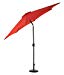 9' Patio Umbrella,Outdoor Market Umbrella with Crank and Air Vented Top,Ribbed-8, Beige