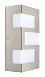 Eglo 94086A 3×2.5W LED Outdoor Wall Light with White Plastic Glass, Stainless Steel Finish Review