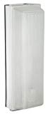 Sunset Lighting F7204-30 One Light Convertible Ceiling/Wall Mount, White Finish with Clear Acrylic Glass For Sale