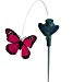Solar Yard Stake Fluttering Insects, Solar or Battery Powered (Assorted Colors) (Butterfly)