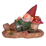 GSL SS-GSL-F0081 Garden Gnome Solar Powered Light, 9″
