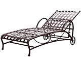 International Caravan Santa Fe Nailhead Multi-Position Chaise Lounge Matte Brown International Caravan Santa Fe Nailhead Multi-Position Chaise Lounge Matte Brown
