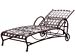 International Caravan Santa Fe Nailhead Multi-Position Chaise Lounge Matte Brown