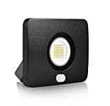 20W LED Flood Light with Motion Sensor, Outdoor Security Floodlight, 2000 Lumens, IP65 Waterproof, US-3 Plug, Daylight White For Sale