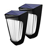 Cheap OPERNEE Solar Lights Outdoor, (2 Pack) Wireless 10 Led Solar Fence Lights Waterproof Auto ON/Off Wall Decorative Lights for Porch, Patio, Deck, Yard, Garden
