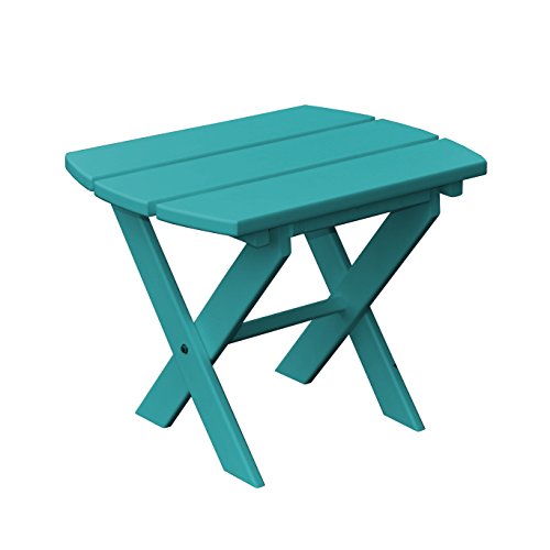 POLY Furniture Oval End Table – Amish Made USA – Aruba Blue Review