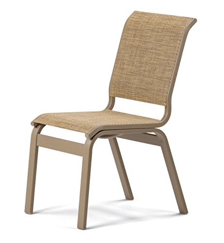 Telescope Casual Furniture Aruba II Sling Collection Dining Height Aluminum Armless Chair, Alloy, Textured Graphite Finish Review