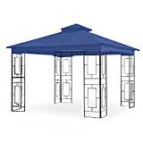 Garden Winds Replacement Canopy for Garden Treasures Geo 10ft Gazebo – Riplock 350 – True Navy