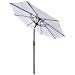 9 ft Outdoor Patio Tilt Table Umbrella White