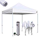 Eurmax Premium 10 X 10 Pop up Instant Canopy Aluminum Foot Legs Commercial Grade Party Tent Bonus Roller Bag (White) Review
