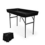 6 Foot Cooler Ice Table Party Ice Folding Table with Matching Skirt – Black 6 Foot Cooler Ice Table Party Ice Folding Table with Matching Skirt – Black