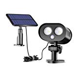 Solar Motion Sensor Lights Outdoor,Sunix Solar Power Security Motion Sensor Lights with Split-Type Panel Wide Lighting Area for Garden,Porch,Yard etc. For Sale