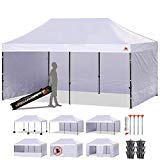 ABCCANOPY 10 X 20 Ez Pop up Canopy Tent Commercial Instant Gazebos with 9 Removable Sides and Roller Bag and 6x Weight Bag ABCCANOPY 10 X 20 Ez Pop up Canopy Tent Commercial Instant Gazebos with 9 Removable Sides and Roller Bag and 6x Weight Bag