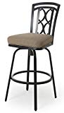 Cheap Jimin II 30″ Outdoor Bar Stool, Autumn Rust/Sesame Linen