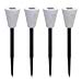 Solor Pathway Light, Color Changing Butterfly Silhouette Stake Lights Lawn Pathway Garden Lamp 3 Pack