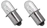 Cheap Ximoon (2) 18V xenon krypton Flashlight Bulb for Black and Decker PC1800L PC18FL FSL18 Porter Cable