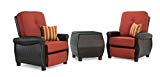 La-Z-Boy Outdoor Breckenridge 3 Piece Resin Wicker Patio Furniture Set (Brick Red): 2 Recliners and Side Table with All Weather Sunbrella Cushions Review La-Z-Boy Outdoor Breckenridge 3 Piece Resin Wicker Patio Furniture Set (Brick Red): 2 Recliners and Side Table with All Weather Sunbrella Cushions Review