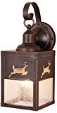 Vaxcel OW33553BBZ Bryce 5-Inch Outdoor Wall Light, Burnished Bronze For Sale